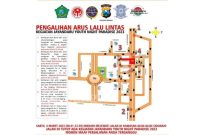 Dena pengalihan arus lalu lintas ,Jumat (3/3) Sidoarjo (Foto : Dishub for Radarbangsa )