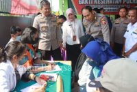 Kapolresta peduli kesehatan ,Rabu (8/3) di kedung rawan (Foto :Rino Tutuko)
