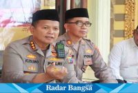 Kapolresta gelar giat jum at curhat ,Kamis (31/3 ) di Masiid Jabon (Foto : Rino Tutuko )