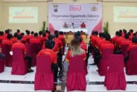 Rapat bersama pemilik mini market ,selasa (14/3) Di polresta (Foto ; Rino Tutuko )