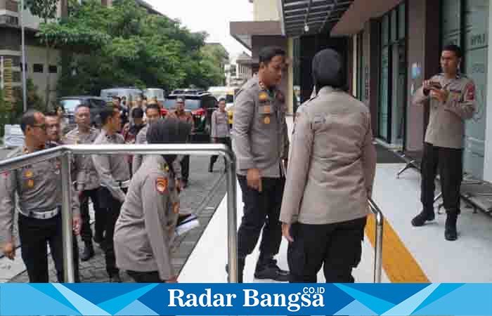 Polresta Sidoarjo menjadi percontohan rama kelompok rentan dari Polresta Malang,Jum at (31/3) di polresta  (Foto : Rino Tutuko )