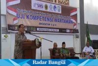 Ketua Umum SMSI Pelaksanaan UKW mandiri angkatan 2 dan 3 di Bengkulu. Sabtu (18/03/2023) (Dok SMSI)