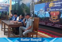 Kegiatan Ngobras DPRD Partai NasDem Kabupaten Kediri bersama para jurnalis di Kediri (foto: Hikam)