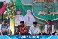 Bupati Sumenep Achmad Fauzi Safari Ramadhan 1444 Hijriah di Pulau Giligenteng, Kamis (13/4/2023). (Dok foto Surah)
