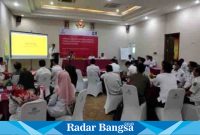 Diskominfo gelar Bimtek bersama USAID ERAT selama dua hari dari 05-06 April 2023 yang ditempatkan di De Baghraf Hotel Rabu (05/04/2023). (Dok foto Kmf/ Surah)