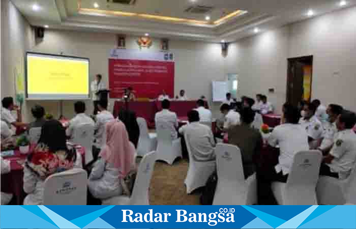 Diskominfo gelar Bimtek bersama USAID ERAT selama dua hari dari 05-06 April 2023 yang ditempatkan di De Baghraf Hotel Rabu (05/04/2023). (Dok foto Kmf/ Surah)