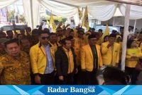 Golkar melakukan pendaftaran,Minggub(14/5) di  Sidoarjo (Foto : Rino Tutuko )