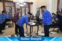 pelaksanaan penandatangan nota kesepahaman antara Pemerintah Kabupaten Bondowoso dan PT. Indonesia Comnets Plus (PLN Icont Plus). di Pendopo Bupati, Senin (22/05/2023).