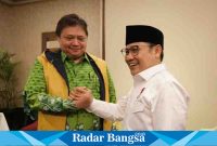 Kebangkitan Bangsa (PKB) Abdul Muhaimin Iskandar (Gus Imin) dan Ketua Umum Partai Golkar Airlangga Hartarto bertemu Rabu (3/5/2023) Pukul 13.00 WIB. (Dok foto : IST)