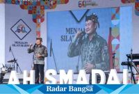  Bupati Yes saat hadiri diesnatalis ke-60 Ikatan Akumni SMA 2 (Ikasmada) Lamongan, di SMA 2 Lamongan, Sabtu (13/5). (Dok foto prokopim Lamongan)