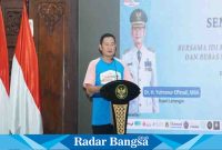 Bupati Lamongan Yuhronur Efendi saat membuka seminar kesehatan untuk awam, Sabtu (20/5) di Pendopo Lokatantra, dimana seminar tersebut merupakan salah satu rangkaian dai kegiatan Lamongan Medical Week 2023.