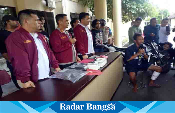 Polrestabes Semarang saaat gelar pers reales (Dok foto Humas)