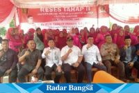 Ketua Komisi V DPRD Provinsi Lampung Fraksi PDIP Yanuar Irawan saat melaksanakan Reses Tahab II di Pekon Tekat Kecamatan Pulau Panggung Tanggamus, Kamis 08/06/2023.( dok.Anton/Radar Bangsa)