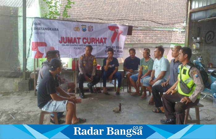 Polsek Sambeng gelar jumat curhat (Dok foto Polsek Sambang for RadarBangsa.co.id)