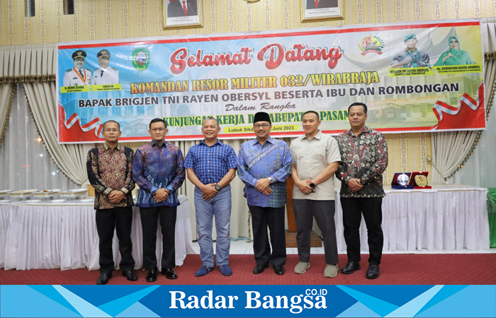 Kunjungan Danrem 032 Wirabraja ke Kabupaten Pasaman disambut Bupati Benny Utama