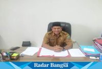 Choiruddin Batubara, SE. MM, Kepala Bappeda Kabupaten Pasaman Saat Memberikan Keterangan Pers