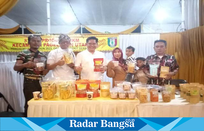 Produk UMKM Kecamatan Pagelaran Utara, saat berada di Stan Pringsewu EXpo2023 Rabu malam 21/06/2023. (dok.DRM/RB)