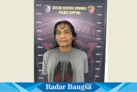 Pelaku pencuri sapi saat diamakan Polres Soppeng (dok foto Sof)