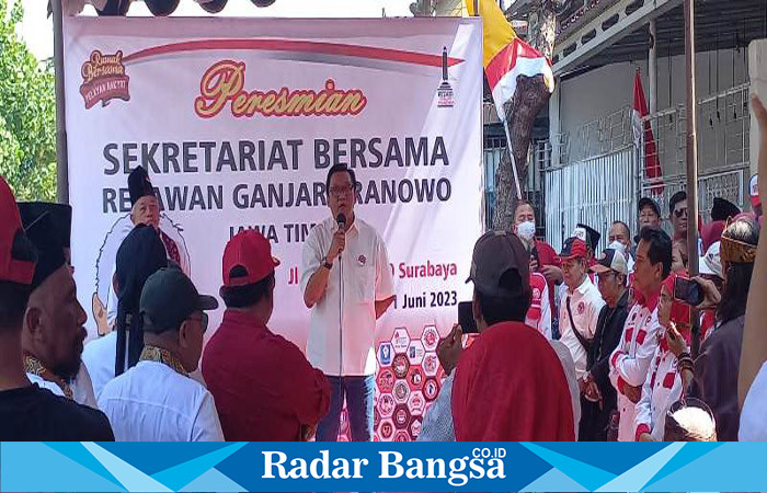  Peresmian Sekretariat Bersama Relawan Ganjar Pranowo Jawa Timur