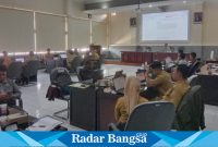 Kegiatan Bimtek dilaksanakan di Gedung Shaba Bhinapraja I Pemkab Bondowoso, Senin (24/07/2023).
