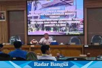  Hearing atau audensi Komisi B dan Komisi D DPRD Lamongan dengan PC PMII serta OPD terkait lainnya, pada Senin (3/7) 