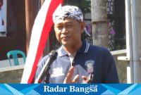 Sardiyanto, dalam sambutan pada acara seremoni pelepasan Pawai Budaya di Alun-alun RBA Ki Ronggo Bondowoso pada Sabtu, (19/08/202
