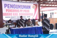 Pengukuhan PP Polri Cabang Kabupaten Bondowoso masa Bakti 2023-2028.