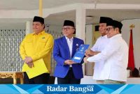 Penandatangan piagam kerjasama politik KKIR dengan Golkar dan PAN, Minggu (13/8/2023).