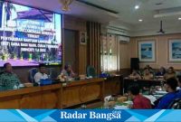 Saat Audiensi PMII dengan DPRD Lamongan dan sejumlah OPD di kantor banggar, Senin (14/8).