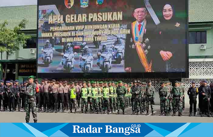 Apel persiapan kedatangan R1 2 ,Selasa(8/8) Di Makodam (Foto: Radarbangsa)