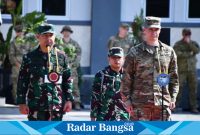 Latihan gabungan bersama Super Garuda Shield 2023 resmi di tutup oleh Kasum TNI Letjen TNI Bambang Ismawan. S.E., MM . Latgabma Super Garuda Shield.