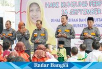 Pak Yes saat menghadiri kegiatan pelantikan GPMB Kabupaten Lamongan periode 2023-2027, Kamis (14/9) di Kantor Dinas Arpuda Kabupaten Lamongan.