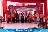 Peresmian Relokasi rumah dan sarana prasarana lingkungan pasca bencana banjir bandang di kecamatan ijen Kabupaten Bondowoso. (21/9/2023)