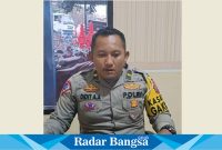 Kepala Unit Penegakan Hukum (Kanit Gakkum) Polres Lumajang Ipda Didit Ardiana, ketika dikonfirmasi Radarbangsa.co.id, Senin (18/9). (Dok Riyaman/Radarbangsa.co.id).