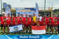 Tim nas u 14 Indonesia berhasil juara ,Senin (4/9) Di Malasyia ( Foto : Radarbangsa)