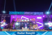 Pasca pandemi Covid-19 dua tahun terakhir, kegiatan rutin Pemerintah Kabupaten (Pemkab) Bondowoso Night Run kembali Di gelar. Sabtu (30/9/2023).