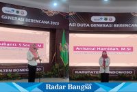 P3AKB Kabupaten Bondowoso mengucapkan selamat datang di apresiasi Duta genre generasi berencana Kabupaten Bondowoso.