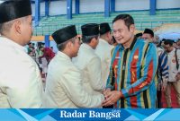 Bupati Lamongan Pak Yes saat menghadiri pelantikan  Pimpinan Daerah Pemuda Muhammadiyah Lamongan  di Sport Center. Kamis (26/10) 