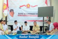 Rapat Koordinasi Cabang (Rakorcab) di kantor DPC Gerindra Lamongan , Rabu (11/10)