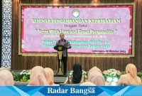  Sekretaris Daerah Kabupaten Lamongan Mohammad Nalikan saat membuka seminar  (Dok foto IST)