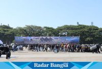 Atraksi pasukan penanggulangan huru hara, (Dok foto IST)
