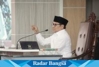 Wakil Ketua DPR RI bidang Korkesra, Abdul Muhaimin Iskandar bersilaturahmi ke Kantor Pusat Majelis Tafsir Alquran (MTA), di jalan Ronggowarsito, Timuran, Banjarsari, Surakarta, Jawa Tengah, Minggu, 5 November 2023 pagi