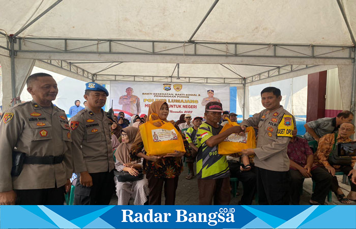 Polres Lumajang saat kegiatan Rakorbin SDM Polri di halaman Satpas, Sabtu (4/11) kemarin. (Dok Humas Polres Lmj, for Riyaman).