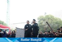 Gus bupati peringati HKN , Minggu (12/11) di Gor (Foto :Radarbangsa)