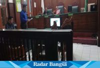 Tim PH-nya Suryo Hadi yakni Hermawan Benhard Manurung (baju biru) dan Thody Daniel Manurung hadir di persidangan perdana, Selasa (28/11/2023) siang (Foto : Dok Pribadi Benhard Manurung)