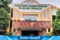 Gedung RSUD Sidoarjo  saat ini, Senin (4/12) di Sidoarjo (Foto:Radarbangsa)