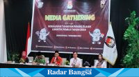 Komisi Pemilihan Umum (KPU) Bondowoso, Jawa Timur menggelar Media Gathering bersama awak media