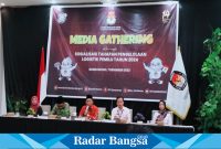 Komisi Pemilihan Umum (KPU) Bondowoso, Jawa Timur menggelar Media Gathering bersama awak media