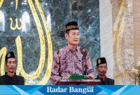 Bupati Lamongan Yuhronur Efendi  saat meresmikan Masjid As Syifa di Rumah Sakit Muhammadiah Lamongan (RSML) pada Rabu (17/01/2023). (IST)