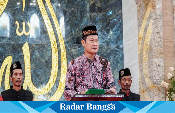 Bupati Lamongan Yuhronur Efendi  saat meresmikan Masjid As Syifa di Rumah Sakit Muhammadiah Lamongan (RSML) pada Rabu (17/01/2023). (IST)